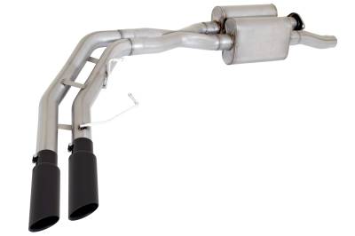 Gibson Performance - Gibson Performance 69549-B Black Elite Cat-Back Super Truck Exhaust System