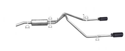 Gibson Performance - Gibson Performance 66565B Black Elite Cat-Back Dual Split Exhaust System