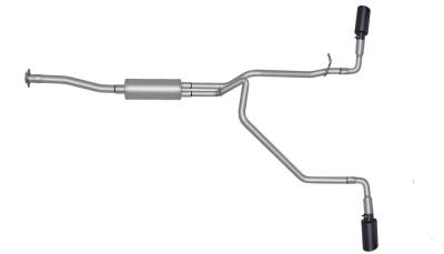 Gibson Performance - Gibson Performance 65587B Black Elite Cat-Back Dual Extreme Exhaust System