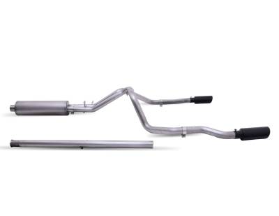 Gibson Performance - Gibson Performance 65690B Black Elite Cat-Back Dual Extreme Exhaust