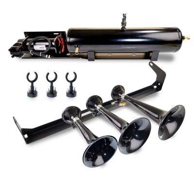 Kleinn Automotive Air Horns - Kleinn Automotive Air Horns VELO15-230 Onboard Air System w/Horns