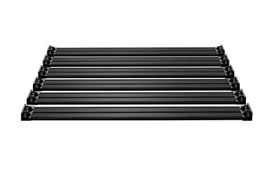 Tera-Flex Suspension - TeraFlex  JK 4dr: Nebo Roof Rack Cargo Slat Kit – Black – 6-Piece