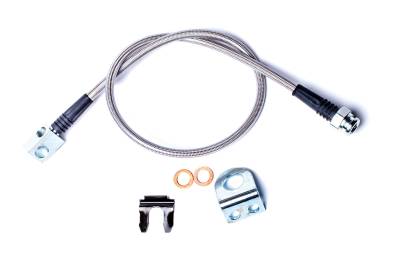 Tera-Flex Suspension - TeraFlex  TJ: 26” Stainless Steel Braided Rear Brake Line Kit – Single