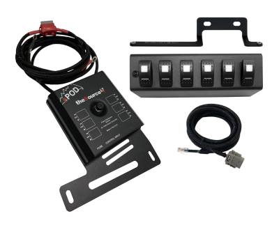 sPOD - sPOD SourceLT w/ Red LED Switch panel for JK 2009-2018