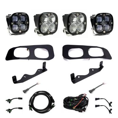 Baja Designs - Baja Designs Squadron SAE/Pro Fog Pocket Kit 2023-On Ford F-250/350 Super Duty SAE Fog Clear Toggle Wiring