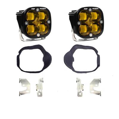 Baja Designs - Baja Designs Mercedes Squadron SAE Fog Pocket Light Kit For Mercedes 2014-2018 Sprinter Van (Baja Amber) Baja Designs