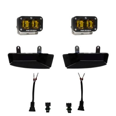 Baja Designs - Baja Designs RAM S2 SAE Fog Pocket Light Kit Amber RAM 19-Present 2500/3500 Baja Designs