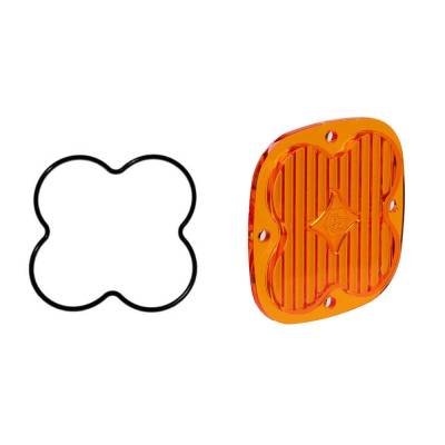Baja Designs - Baja Designs Squadron Light Pod Lens Kit Wide Cornering Factory Amber