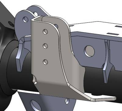 Artec Industries - Artec Raised Trackbar Bracket for 3.5 Inch Diameter Front Axle