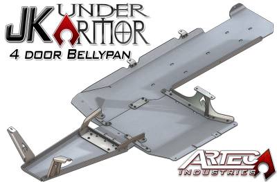 Artec Industries - Artec JK Under Armor 4 Door Bellypan Kit 07-11 Wrangler JK Unlimited Artec Industries