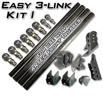 Artec Industries - Artec Easy 3 Link Kit I Dual Bracket for Artec Truss Outside Frame Chevy / Ford 78-79 No Dom