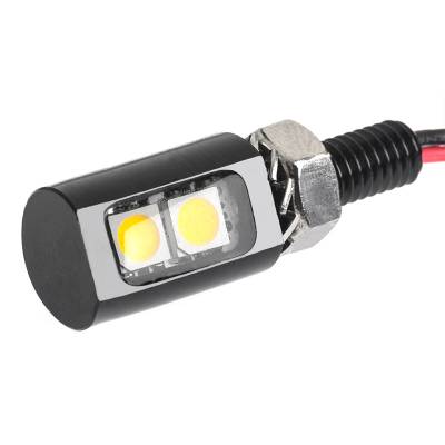 Artec Industries - Artec Miniature LED License Plate Bolt - Stud Mount - Cool White with Black Housing (1 light)