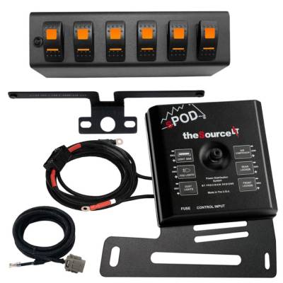 sPOD - sPOD SourceLT w/ Amber LED Switch panel for JK 2007-2008