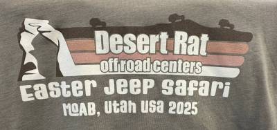 Desert Rat Logo Items - MOAB EJS 2025 Commemorative T-Shirt  - Large