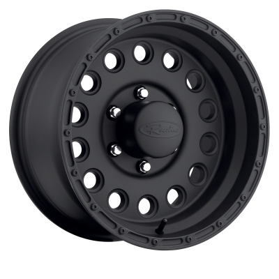 Raceline Wheels - 15X10 Raceline 887B-Rockcrusher Satin Black  - 5X114.3  3.63"BS