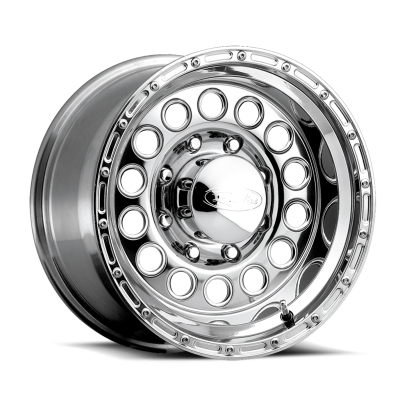 Raceline Wheels - 17X9 Raceline 887-Rockcrusher Polished  - 6X5.5  5"BS
