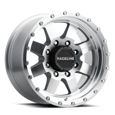 Raceline Wheels - 17X9 Raceline 935Mc-Defender Machined Cc  - 5X127  5"BS