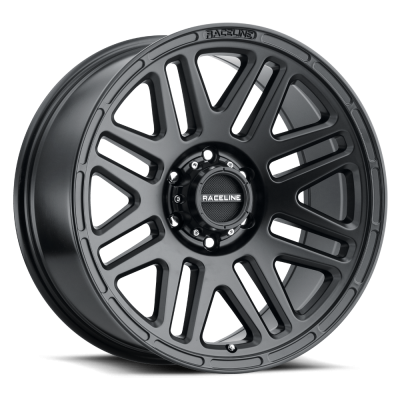 Raceline Wheels - 17X9 Raceline 944B-Outlander Satin Black  - 8X180  5.57"BS