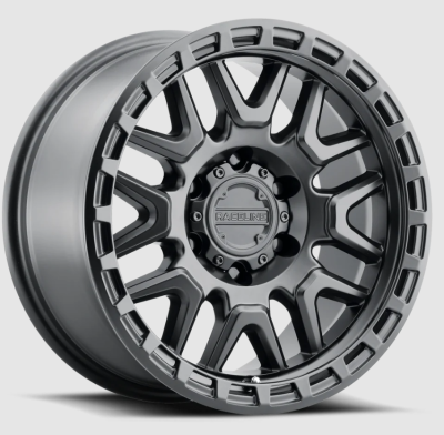 Raceline Wheels - 17X9 Raceline 953B-Krank Satin Black 5X127 4.52"BS