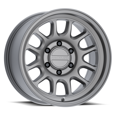 Raceline Wheels - 17X8.5 Raceline 958T-Rogue Matte Titanium  - 6X5.5  6.13"BS