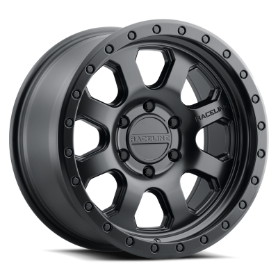 Raceline Wheels - 17X8.5 Raceline 959B-Avenger 2.0 Satin Black  - 8X165.1  4.75"BS