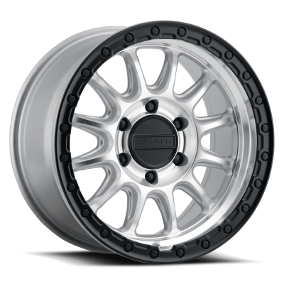 Raceline Wheels - 18X8.5 Raceline 960Mb-Alpha Machined W/ Black Ring  - 6X5.5  6.13"BS