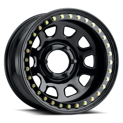 Raceline Wheels - 15X10 Raceline Beadlock RT51-Daytona Gloss Black-5X114.3  3.75"BS