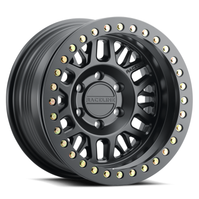 Raceline Wheels - 17X9 Raceline Beadlock RT951-Ryno B Satin Black-5X127  3.5"BS