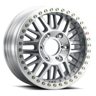 Raceline Wheels - 20X8.5 Raceline Beadlock RT951-Ryno M Machined-8X165.1  5.5"BS