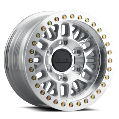 Raceline Wheels - 17X9 Raceline Beadlock RT951-Ryno M Machined-8X165.1  4.53"BS