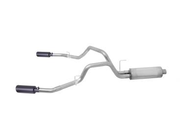 Gibson Performance - Gibson Performance 69220B Black Elite Cat-Back Dual Split Exhaust System