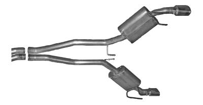 Gibson Performance - Gibson Performance 620002 Cat-Back Dual Split Exhaust System