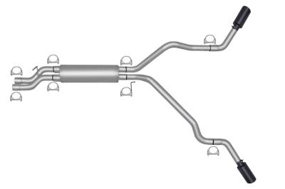 Gibson Performance - Gibson Performance 65009B Black Elite Cat-Back Dual Extreme Exhaust System
