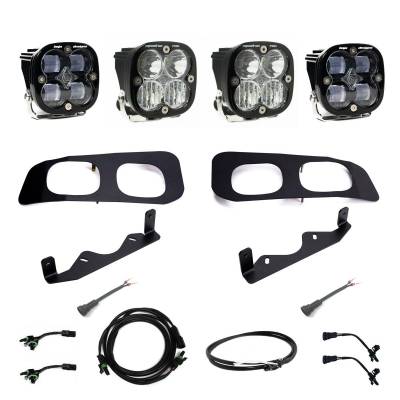 Baja Designs - Baja Designs Squadron SAE/Pro Fog Pocket Kit 23-On Ford F-250/350 Super Duty SAE Fog Clear Upfitter Wiring