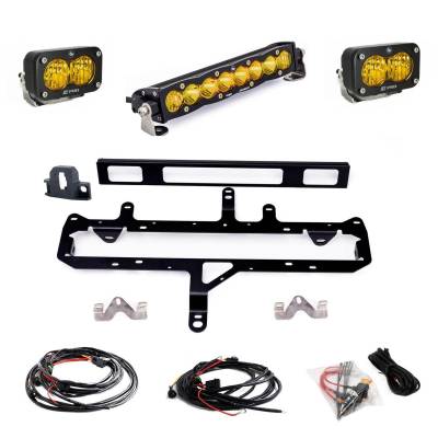 Baja Designs - Baja Designs Toyota S8 10 Inch Light Bar S2 Pro Grille Conversion Light Kit 2024-On Toyota Tacoma Baja Amber Baja Designs