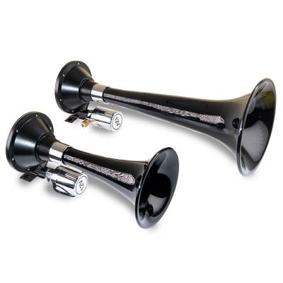 Kleinn Automotive Air Horns - Kleinn Automotive Air Horns 220 Black Dual Horn