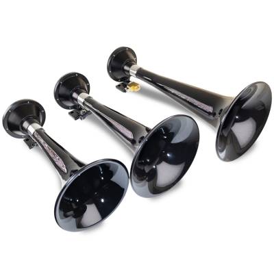 Kleinn Automotive Air Horns - Kleinn Automotive Air Horns 230 Black Triple Horn