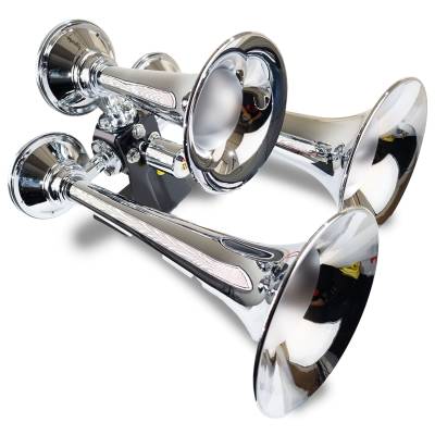 Kleinn Automotive Air Horns - Kleinn Automotive Air Horns 500 Chrome Triple Horn
