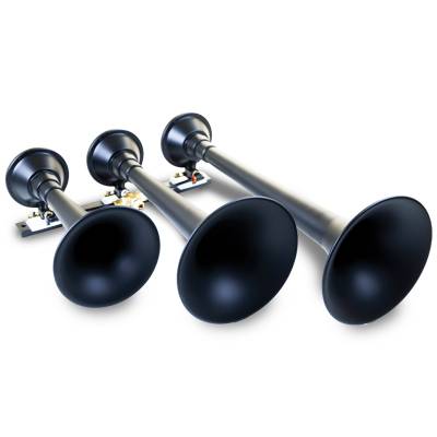 Kleinn Automotive Air Horns - Kleinn Automotive Air Horns 730 Black Triple Horn