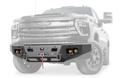 Warn - Warn 110912 ASCENT HD Bumper Silverado HD With Prerunner Guard