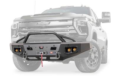 Warn - Warn 110914 ASCENT HD Bumper Silverado HD With Prerunner Guard