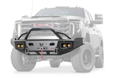 Warn - Warn 111075 ASCENT HD Bumper GMC 2500/3500 With Prerunner Guard