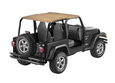 Bestop - Bestop 52530-37 Strapless Extended Safari Style Bikini Top - Jeep Wrangler TJ