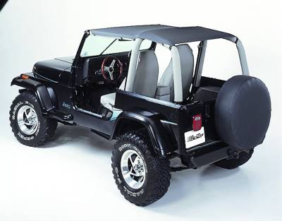 Bestop - Bestop 52529-09 Strapless Extended Safari Style Bikini Top - Jeep Wrangler YJ