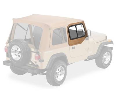 Bestop - Bestop 51786-37 Upper Door Sliders - Jeep Wrangler YJ