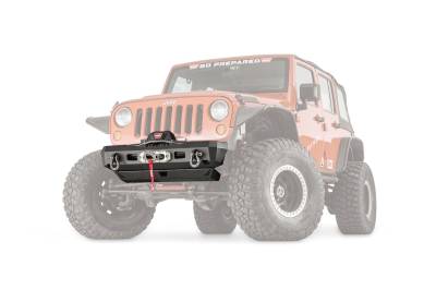Warn - WARN Elite Stubby Front Bumper Jeep JK W/Out Guard