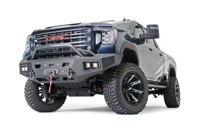 Warn - WARN Ascent HD Bumper GMC 2500/3500 With Prerunner Guard