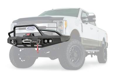Warn - WARN Ascent Bumper With Prerunner Guard Ford Super Duty