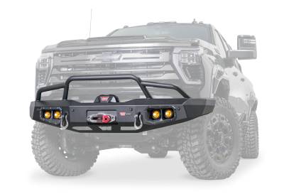 Warn - WARN Ascent Bumper With Prerunner Guard  Silverado HD