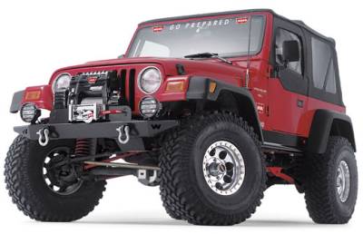 Warn - WARN Jeep TJ Front Stubby Winch Bumper